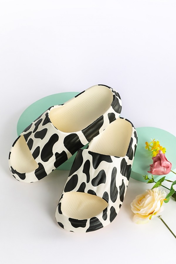 Animal Print Non Slip Quick Drying Thick Sole Sandals